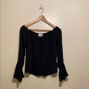 L’ACADEMIE Elegant Black Women's Top. Size Xs